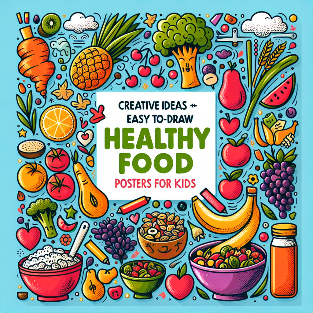 Ide Kreatif Poster Makanan Sehat yang Mudah Digambar untuk Anak-anak di